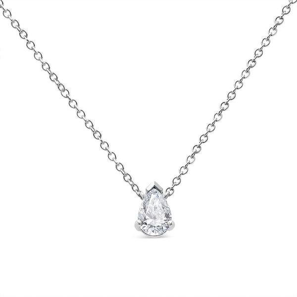 Haus of Brilliance 1/2ctw. Pear Lab Grown Diamond Pendant alternate view