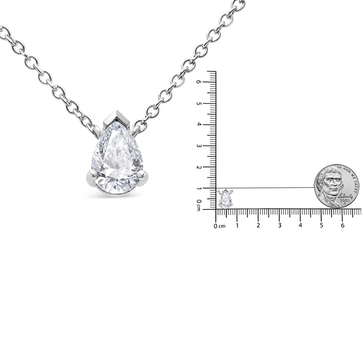 Haus Of Brilliance 1/2ctw. Pear Lab Grown Diamond Pendant