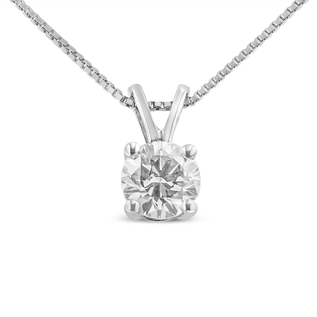 Haus Of Brilliance 1/4ctw. Lab Grown Diamond Solitaire Pendant