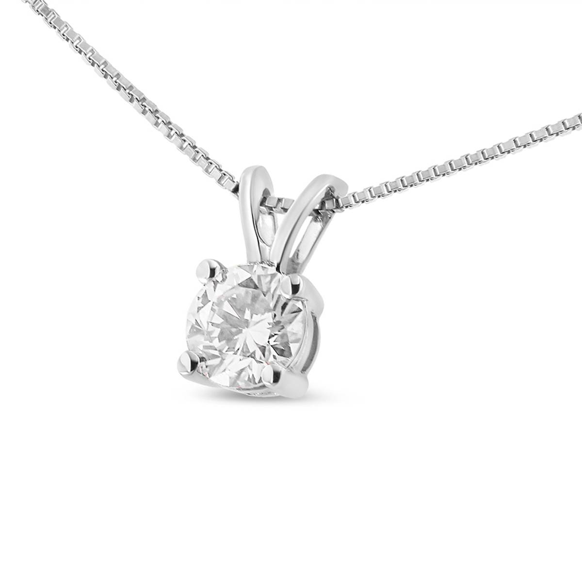 Haus Of Brilliance 1/4ctw. Lab Grown Diamond Solitaire Pendant