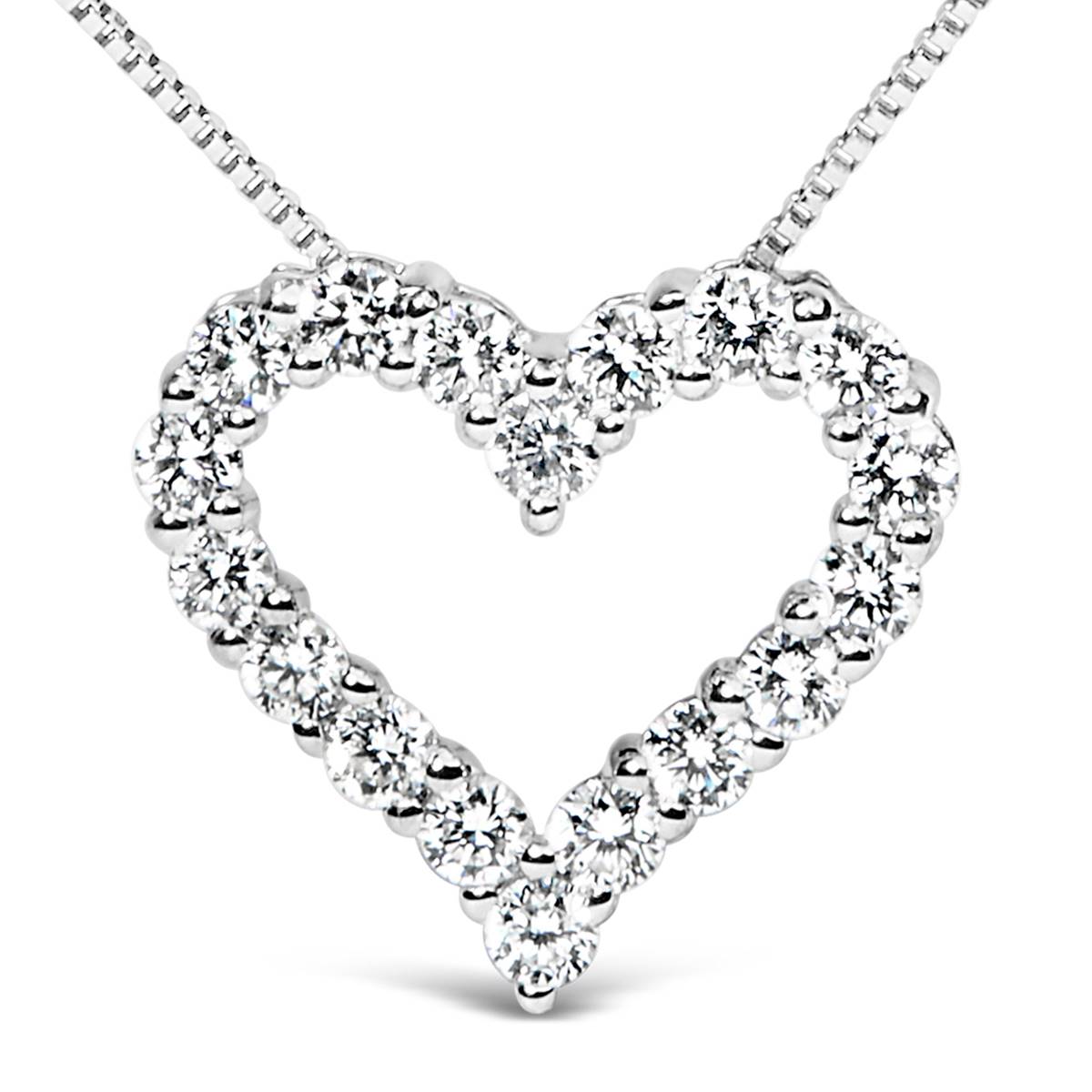 Haus Of Brilliance 1ctw. Lab Grown Diamond Heart Pendant