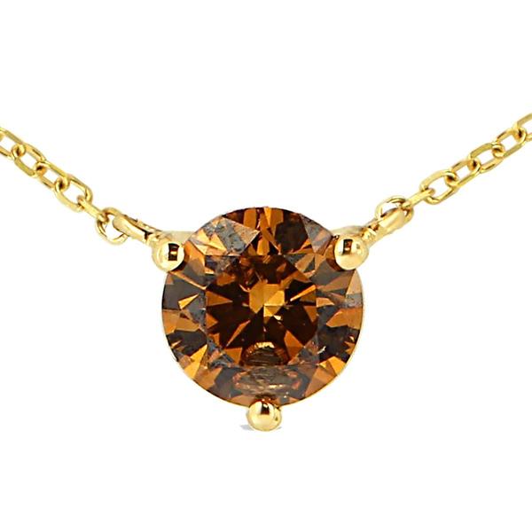 Haus of Brilliance 1/2ctw. Yellow Lab Grown Diamond Pendant alternate view