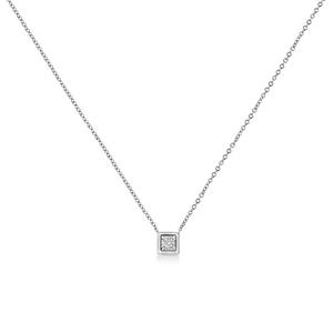 Diamond Classics(tm) White Gold 1/10ctw. Diamond Quad Pendant alternate view