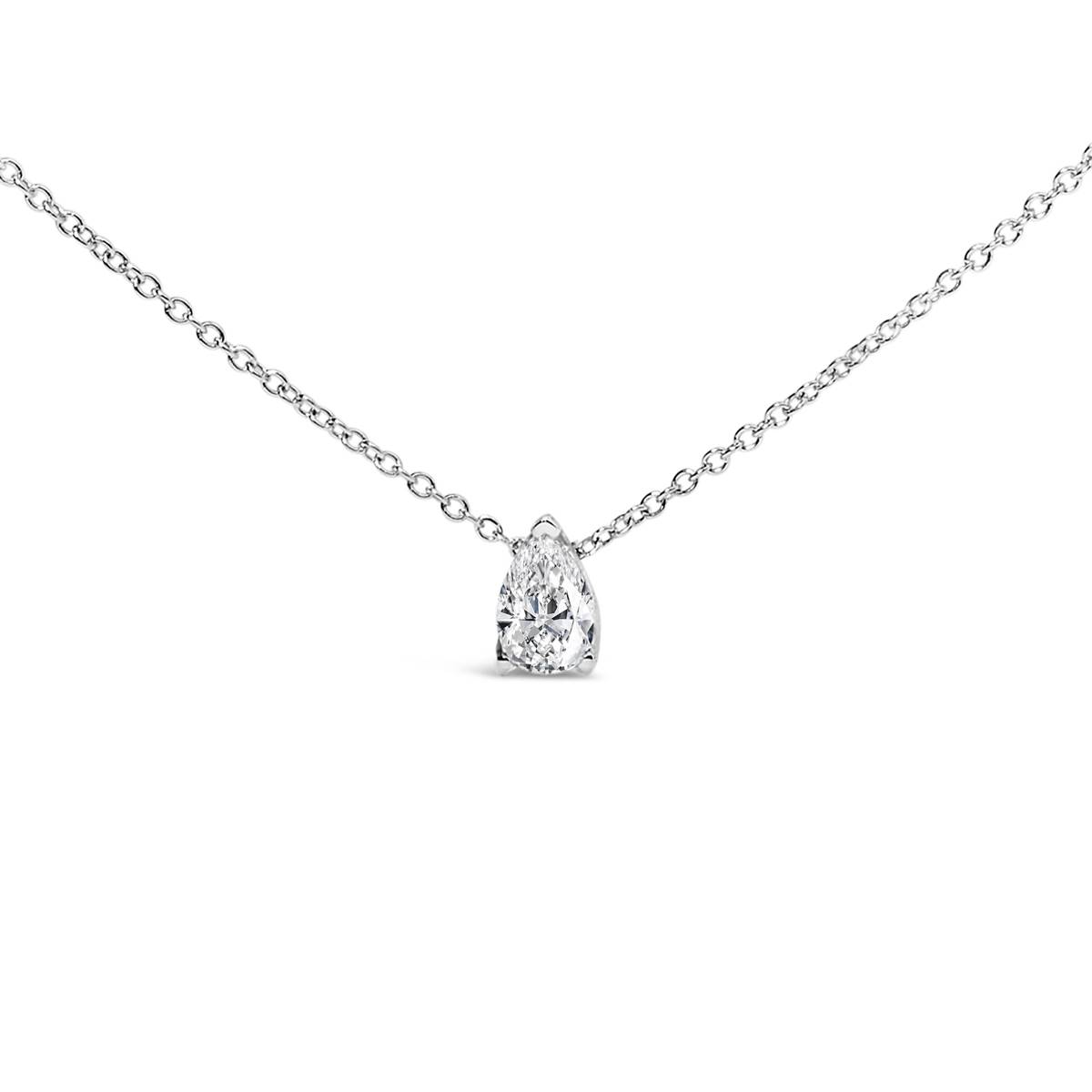 Haus Of Brilliance 14kt. White Gold Lab Grown Diamond Pendant