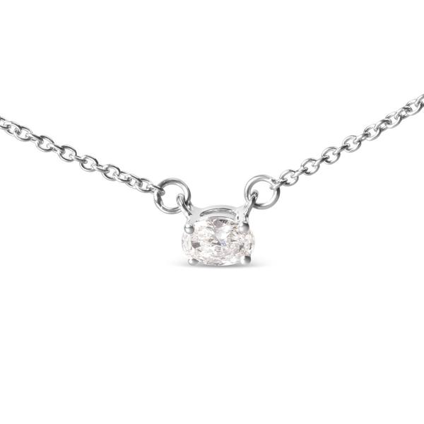 Haus of Brilliance 1/4ctw. Lab Grown Diamond East West Pendant alternate view