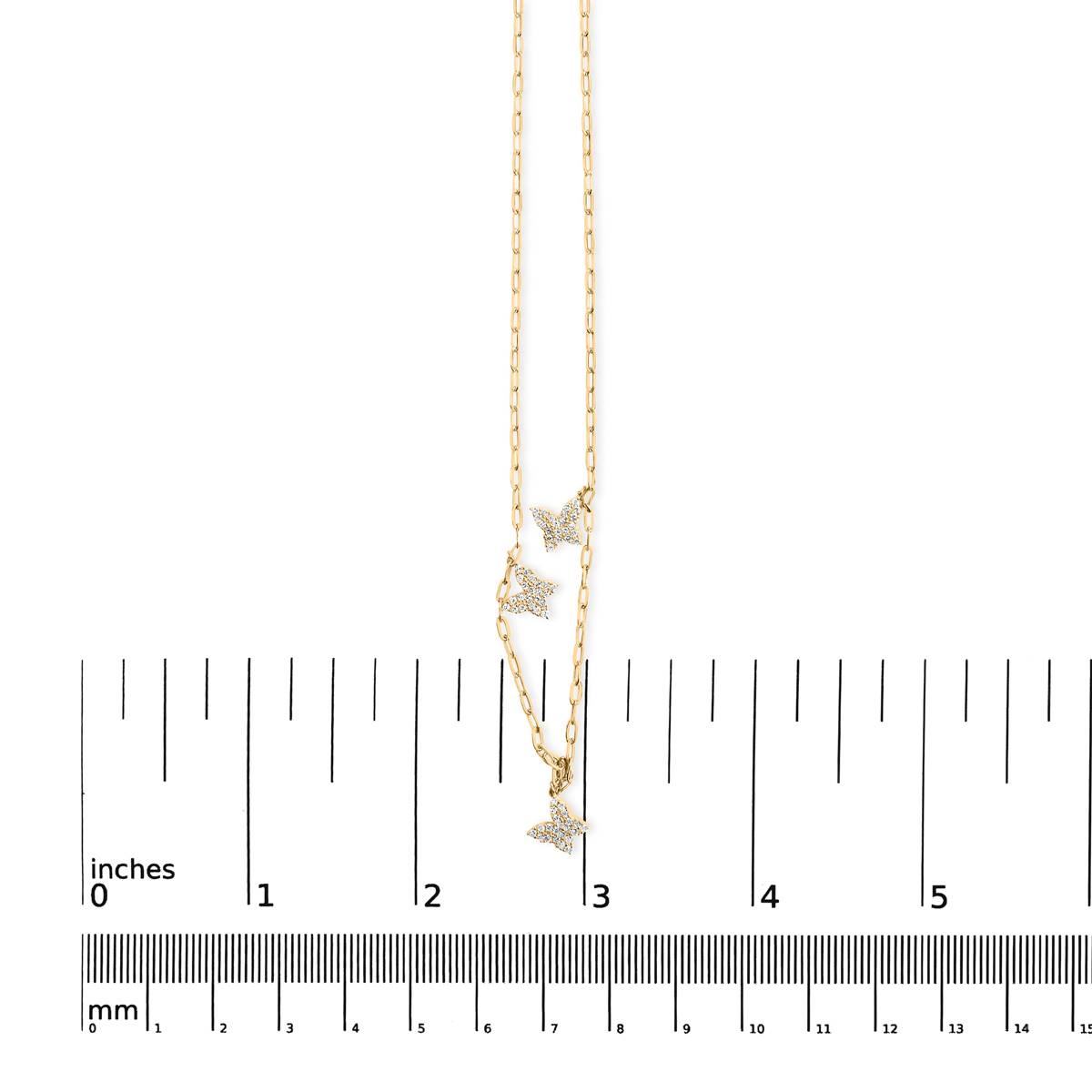 Haus Of Brilliance 14kt. Gold 1/2ctw. Diamond Butterfly Necklace