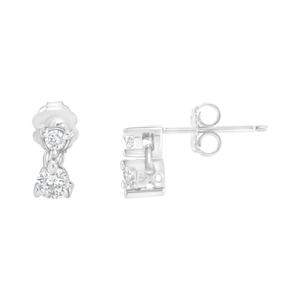 Diamond Classics(tm) 1/2ctw. Double Diamond Stud Earrings alternate view