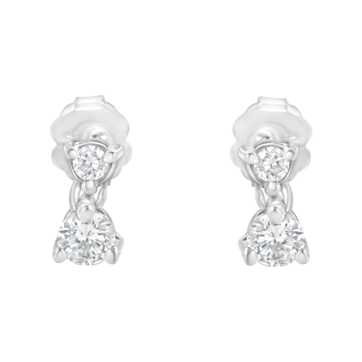 Diamond Classics(tm) 1/2ctw. Double Diamond Stud Earrings