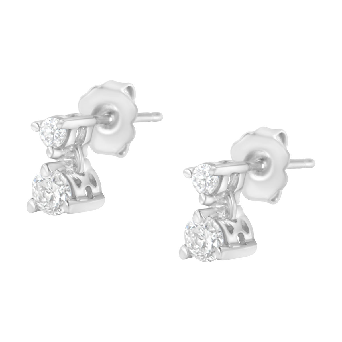 Diamond Classics(tm) 1/2ctw. Double Diamond Stud Earrings