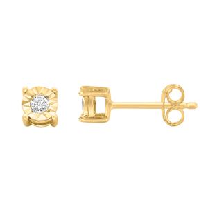 Diamond Classics(tm) 10kt. Yellow Gold 1/10ctw. Stud Earrings