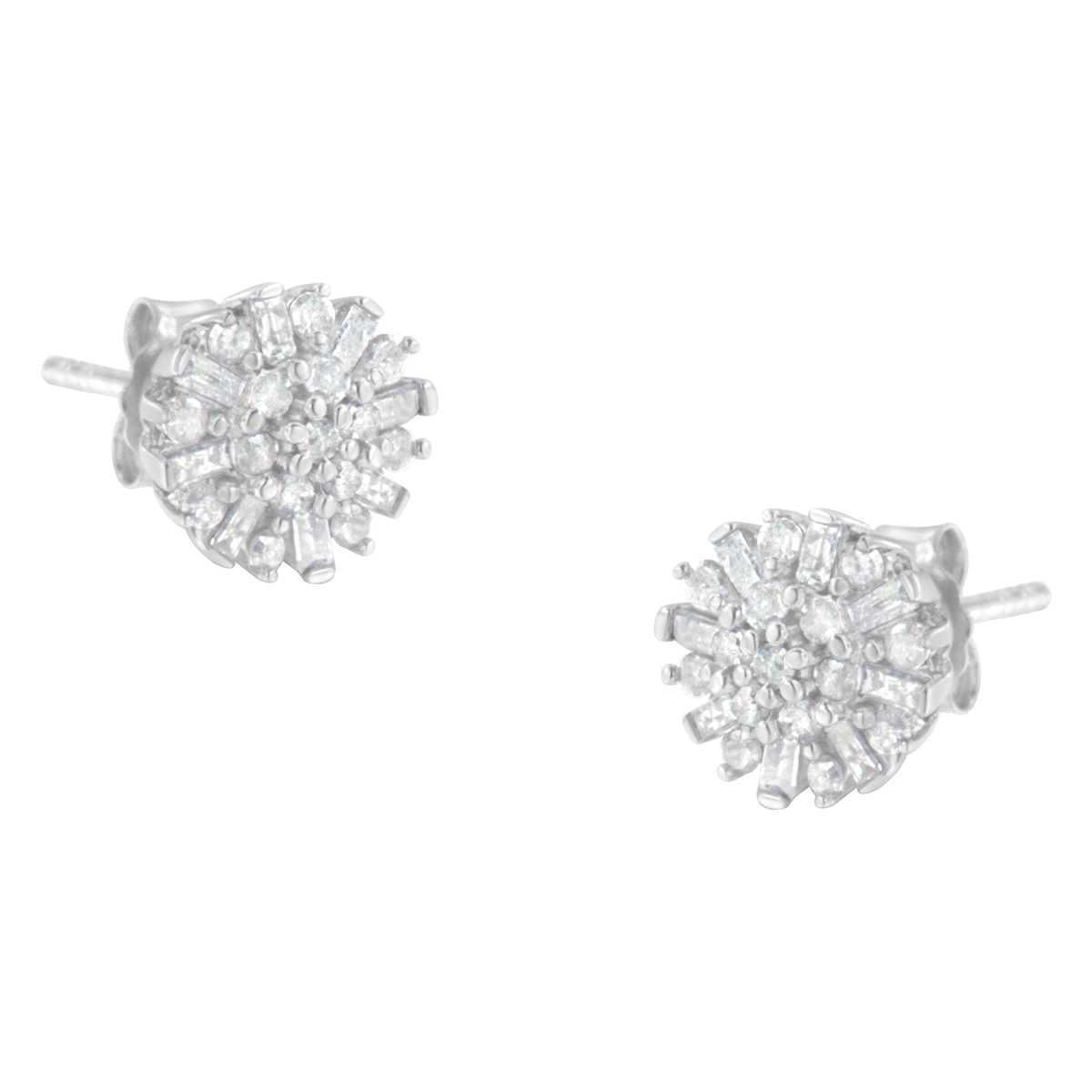 Diamond Classics(tm) 1/2ctw. Diamond Sunburst Stud Earrings