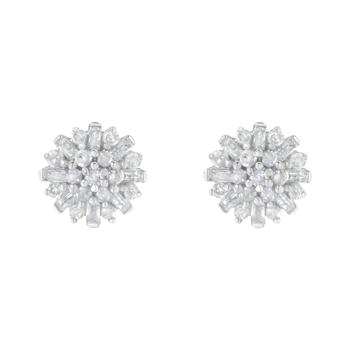 Diamond Classics(tm) 1/2ctw. Diamond Sunburst Stud Earrings