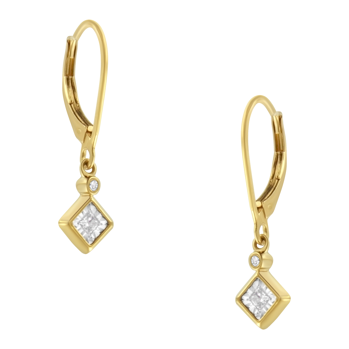 Diamond Classics(tm) Yellow Gold 1/3ctw. Dangle Earrings