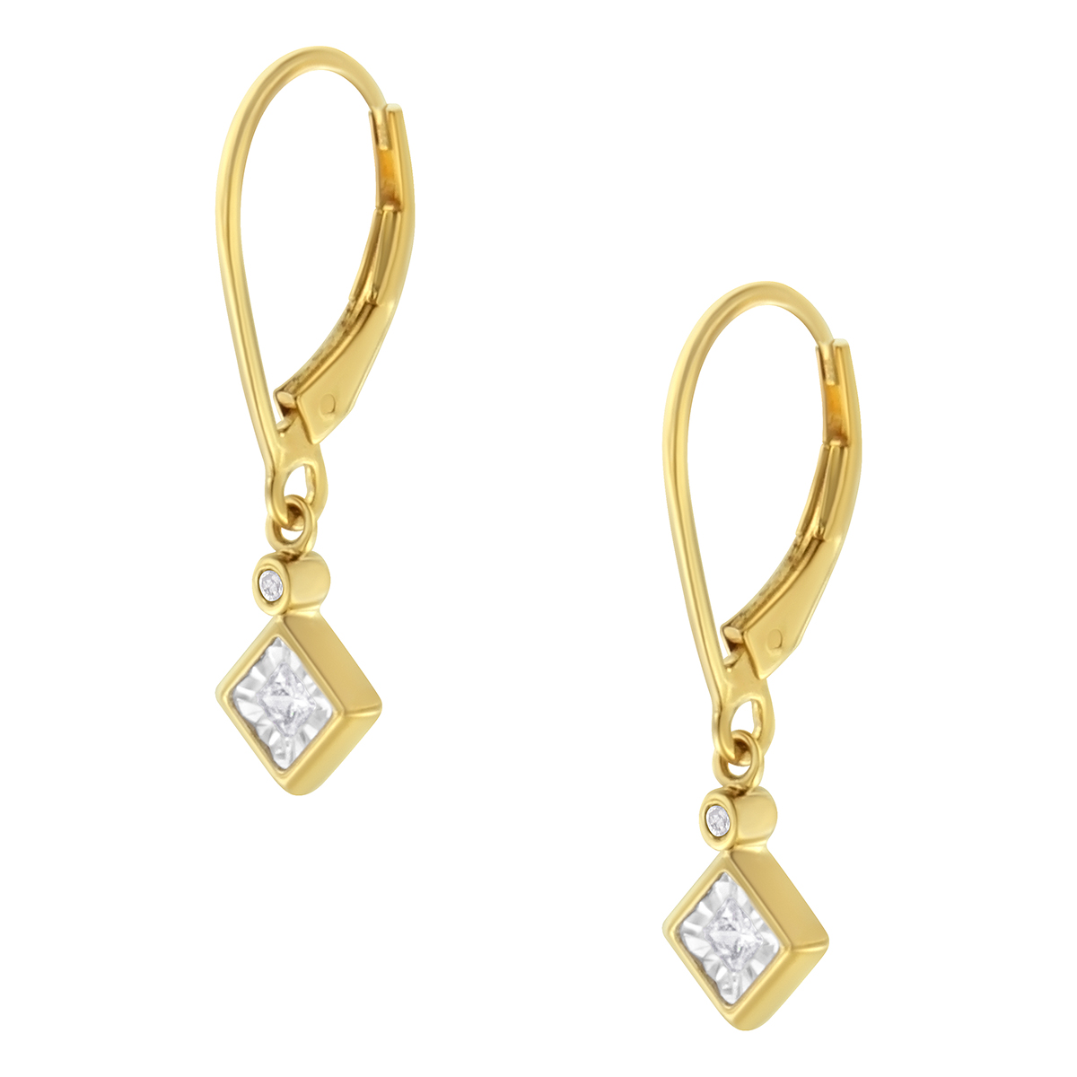 Diamond Classics(tm) Yellow Gold 1/3ctw. Dangle Earrings