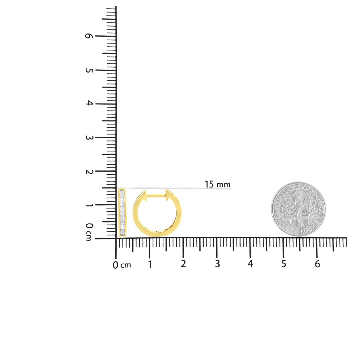 Diamond Classics(tm) 10kt. Yellow Gold Diamond Hoop Earrings