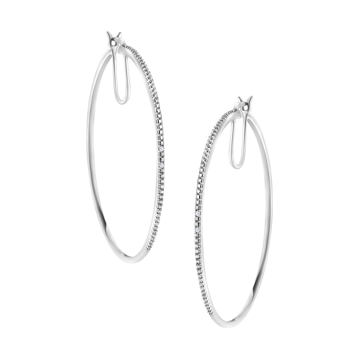 Diamond Classics(tm) Sterling Silver Diamond Accent Earrings