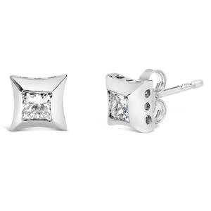 Haus of Brilliance 10kt. White Gold 1/2ctw. Diamond Stud Earrings alternate view