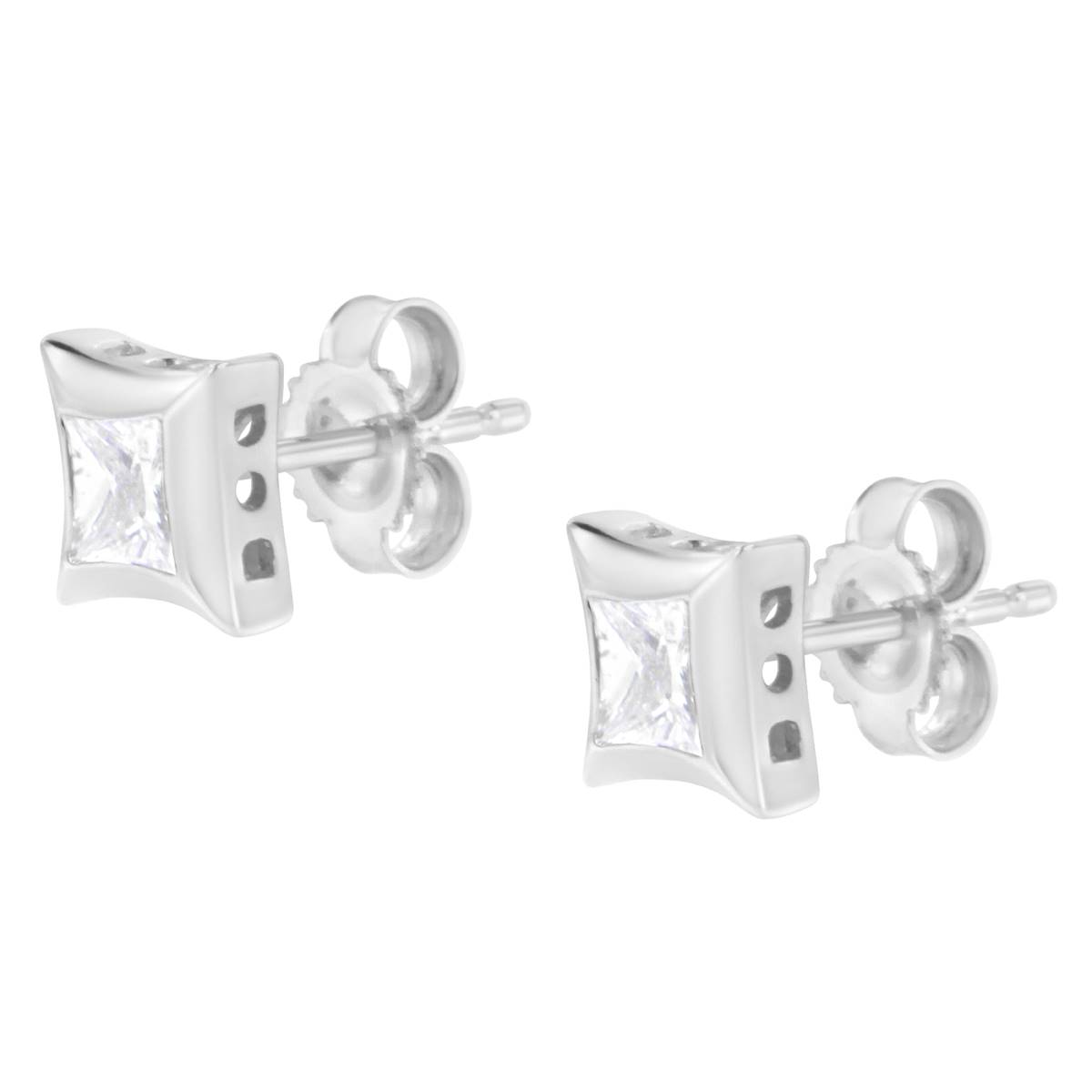 Haus Of Brilliance 10kt. White Gold 1/2ctw. Diamond Stud Earrings