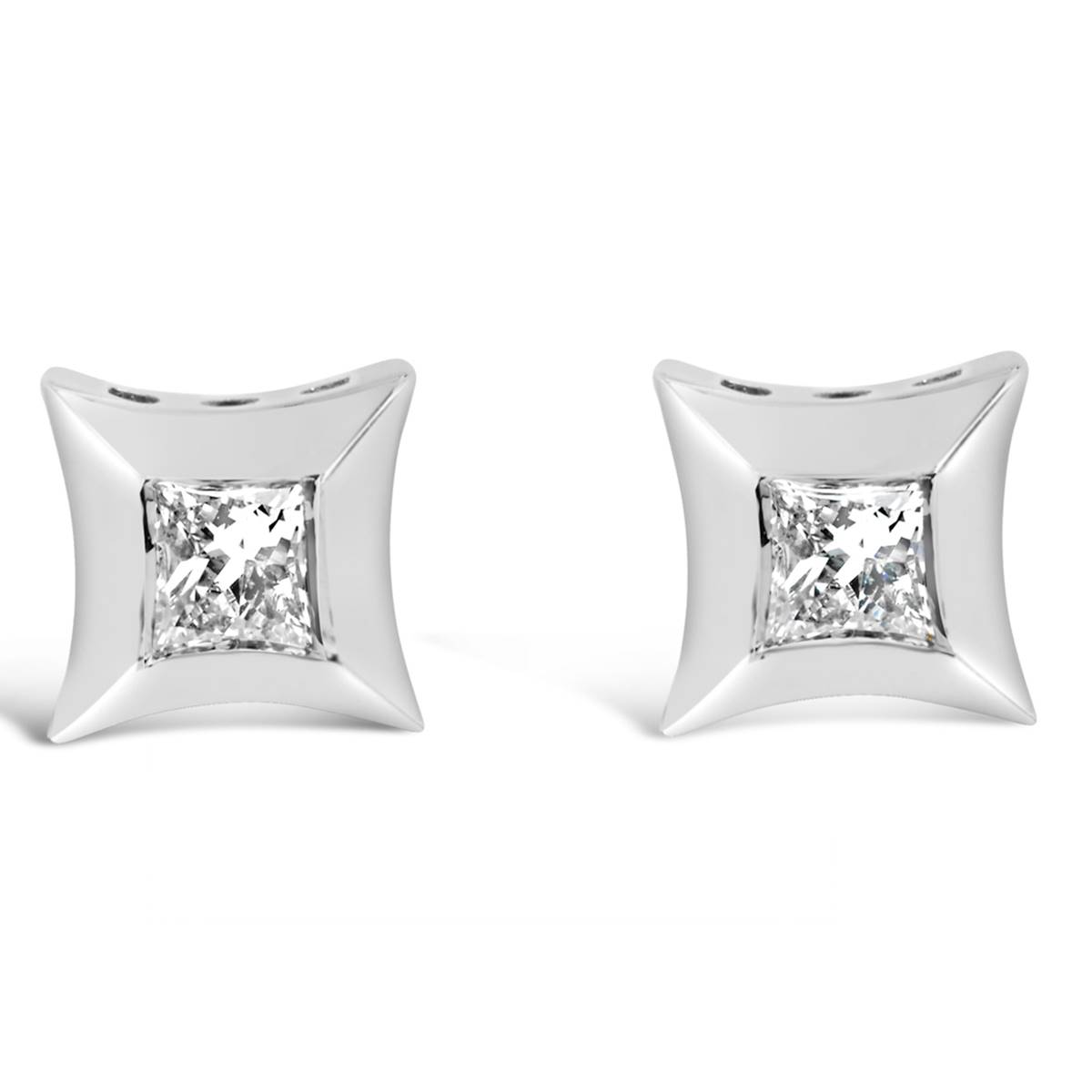 Haus Of Brilliance 10kt. White Gold 1/5ctw. Diamond Stud Earrings