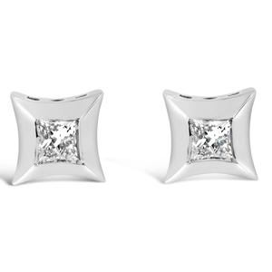 Haus of Brilliance 10kt. White Gold 1/5ctw. Diamond Stud Earrings alternate view