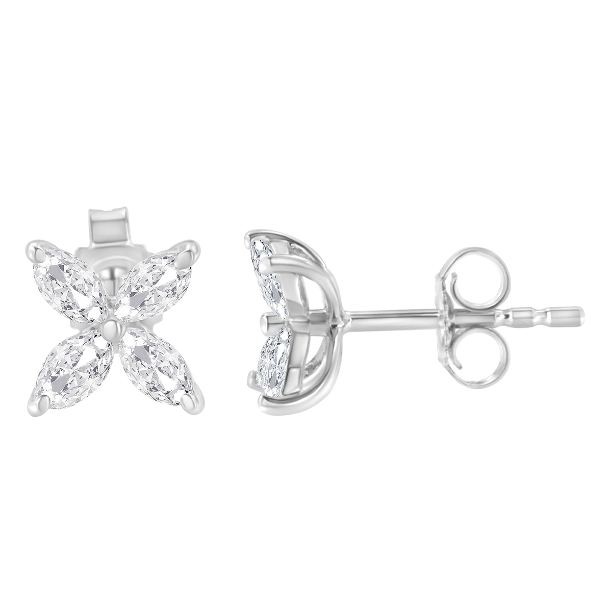 Diamond Classics(tm) 14kt. White Gold Diamond Stud Earrings