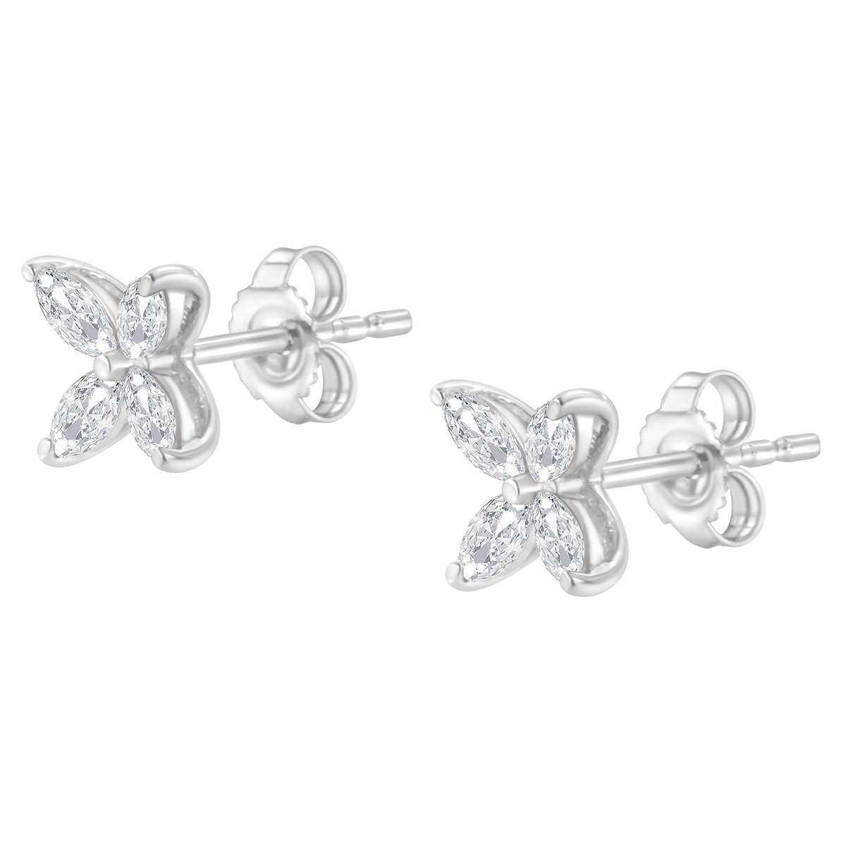 Diamond Classics(tm) 14kt. White Gold Diamond Stud Earrings