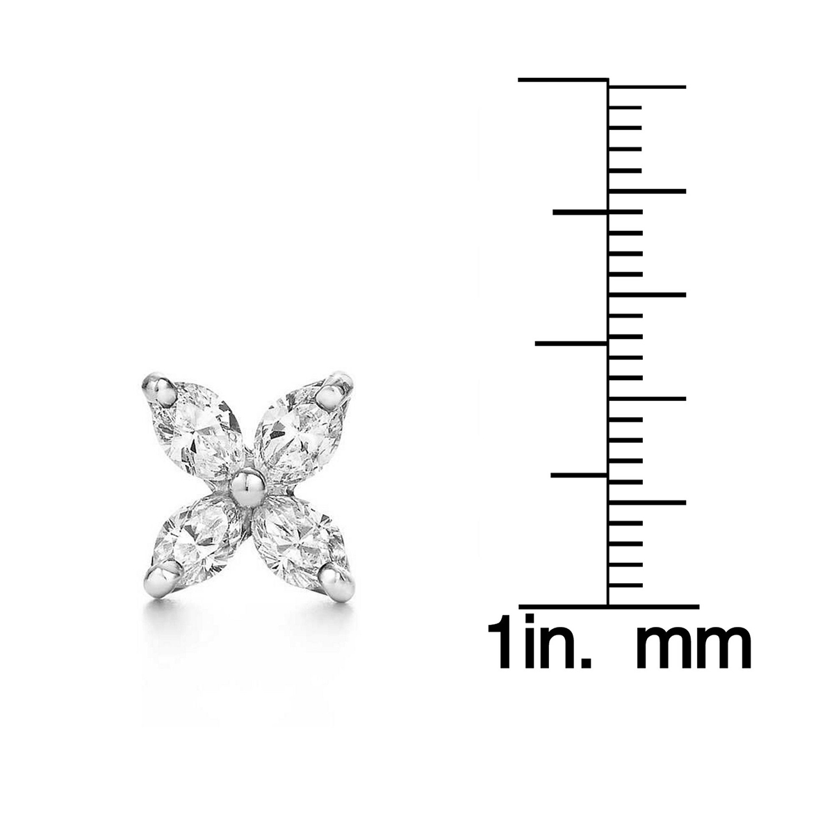 Diamond Classics(tm) 14kt. White Gold Diamond Stud Earrings