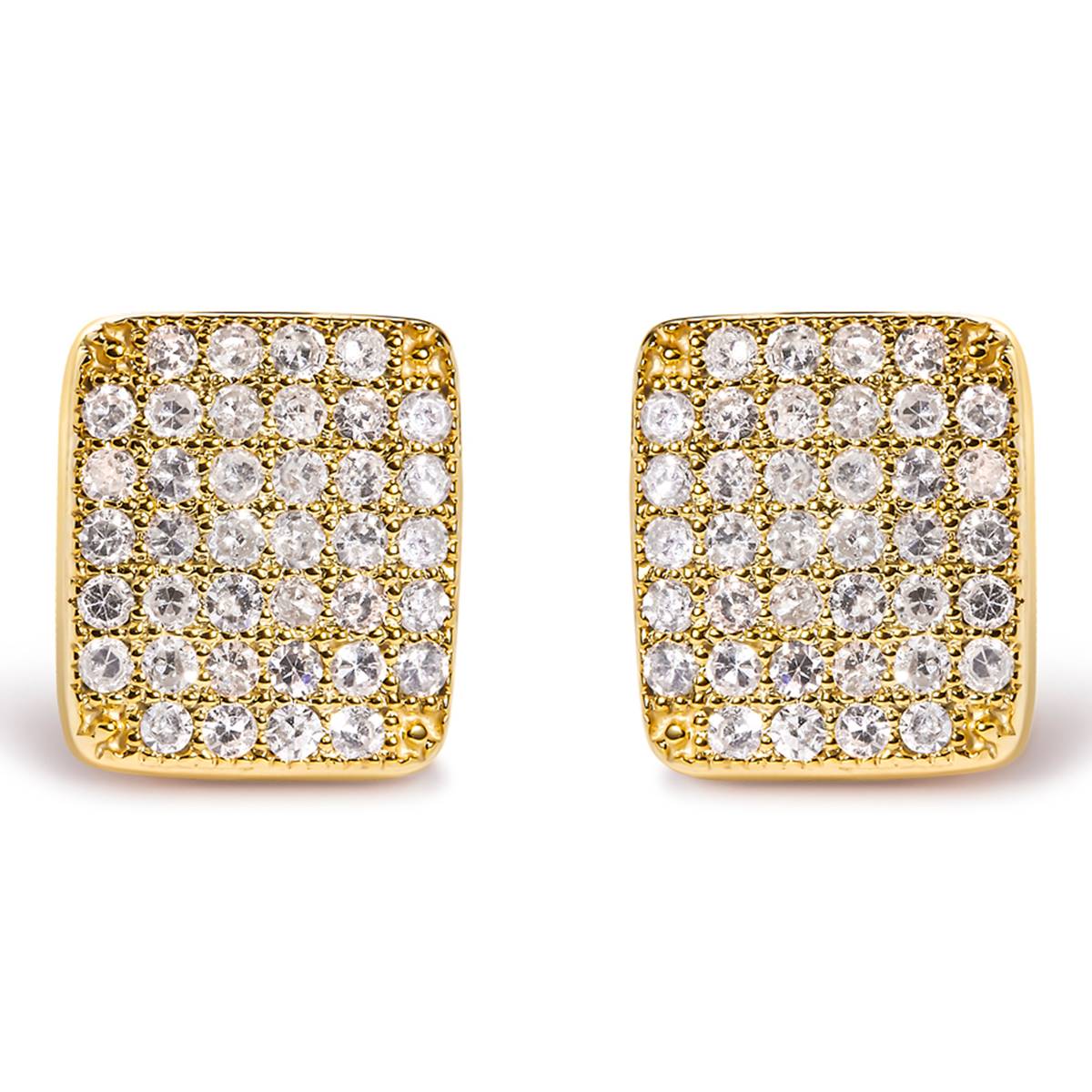 Haus Of Brilliance 14kt. Gold 1/2ctw. Diamond Cluster Earrings