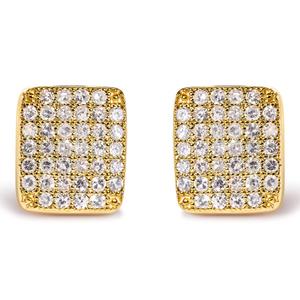 Haus of Brilliance 14kt. Gold 1/2ctw. Diamond Cluster Earrings alternate view