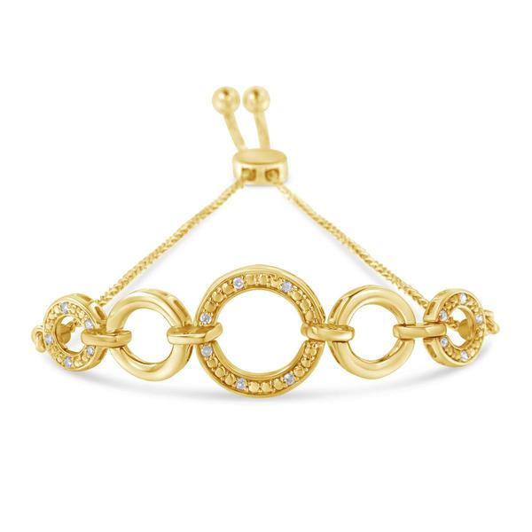 Diamond Classics(tm) Yellow Plated Adjustable Bracelet alternate view