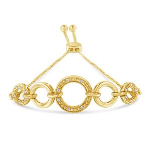 Diamond Classics(tm) Yellow Plated Adjustable Bracelet alternate view