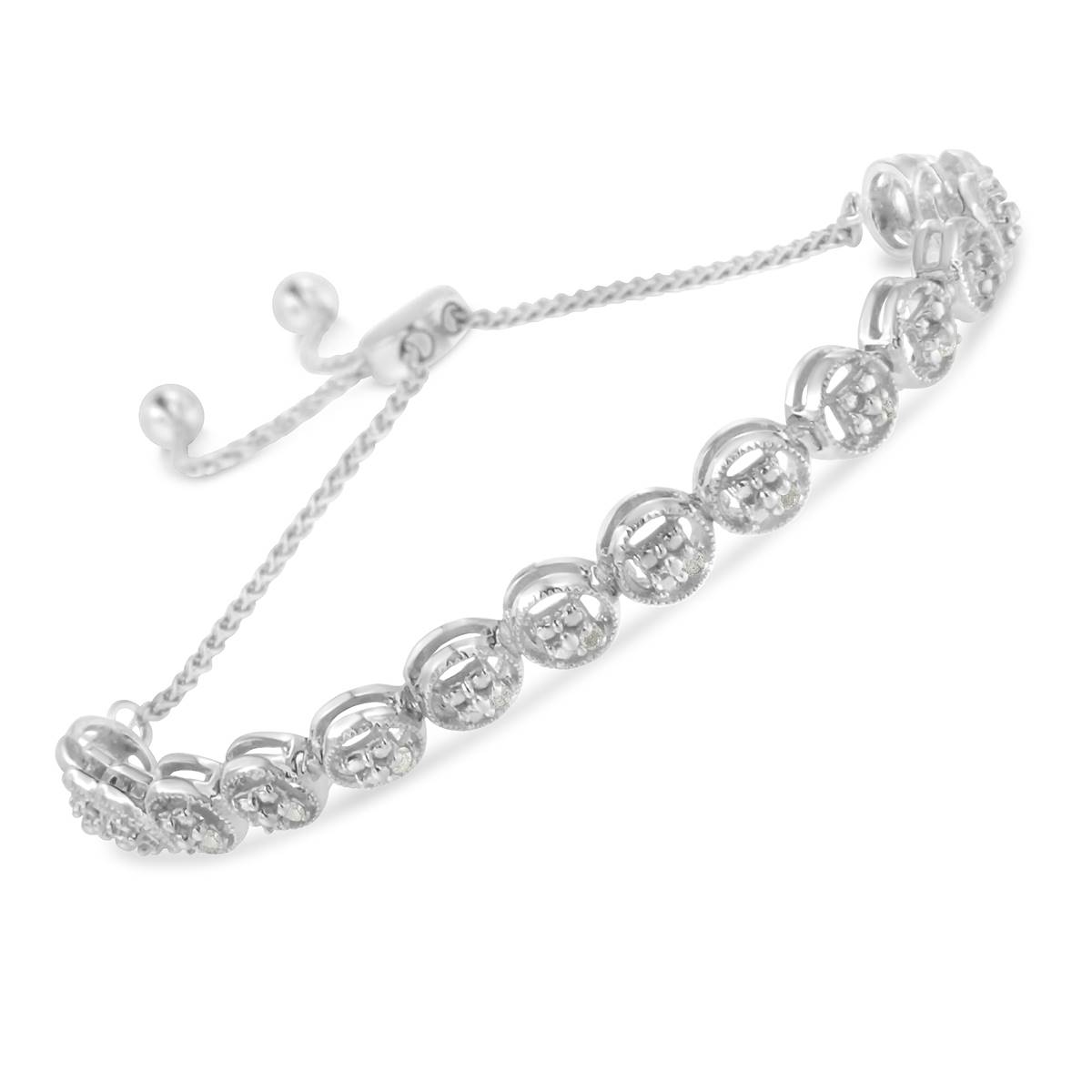 Diamond Classics(tm) 1/10ctw. Diamond Bolo Bracelet