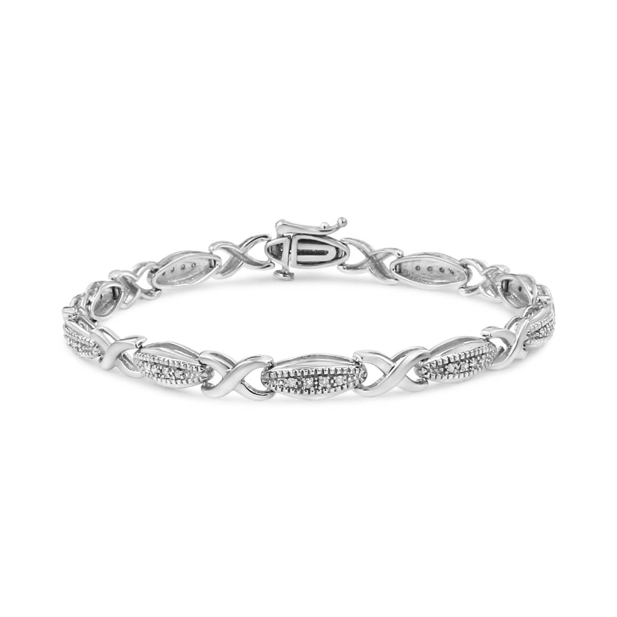 Haus Of Brilliance 1/5ctw. Diamond X Link Bracelet