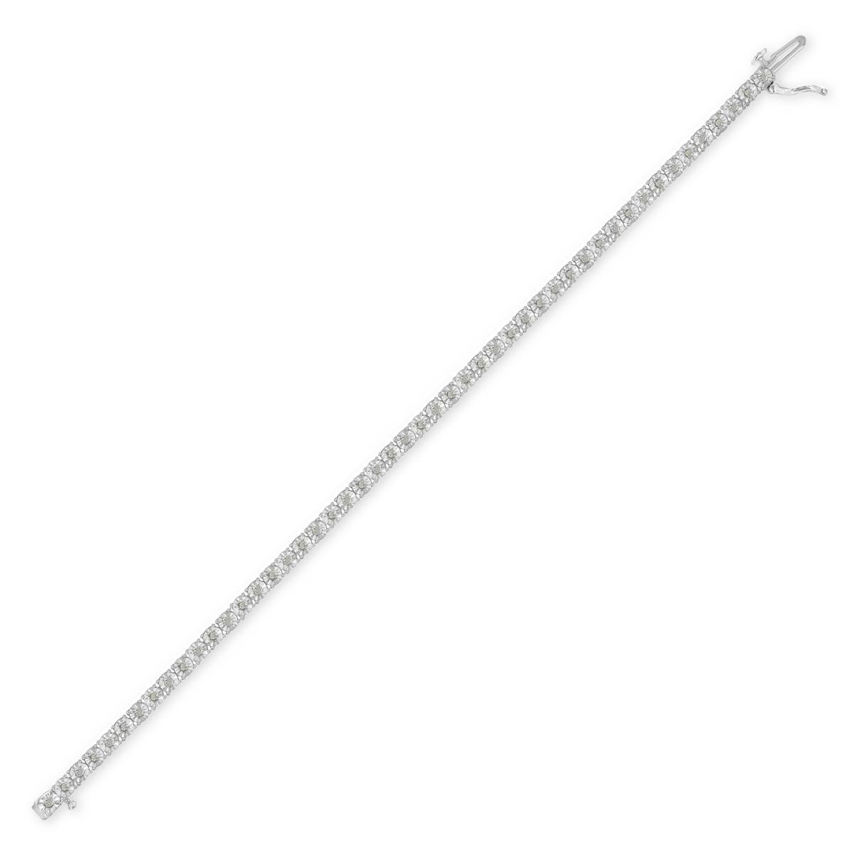 Diamond Classics(tm) Rose Cut 1ctw. Diamond Miracle Tennis Bracelet