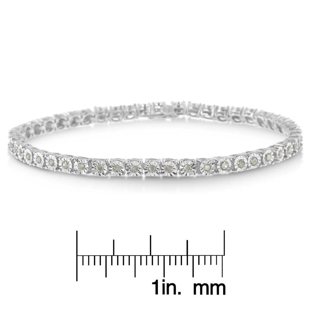 Diamond Classics(tm) Rose Cut 1ctw. Diamond Miracle Tennis Bracelet