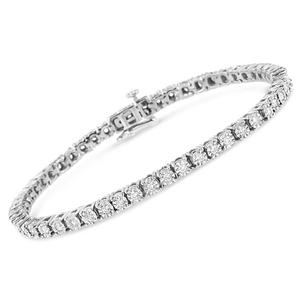 Haus of Brilliance Silver 1ctw. Lab Grown Diamond Tennis Bracelet alternate view