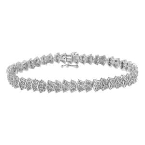Diamond Classics(tm) 1kt. Diamond Sterling Silver Bracelet