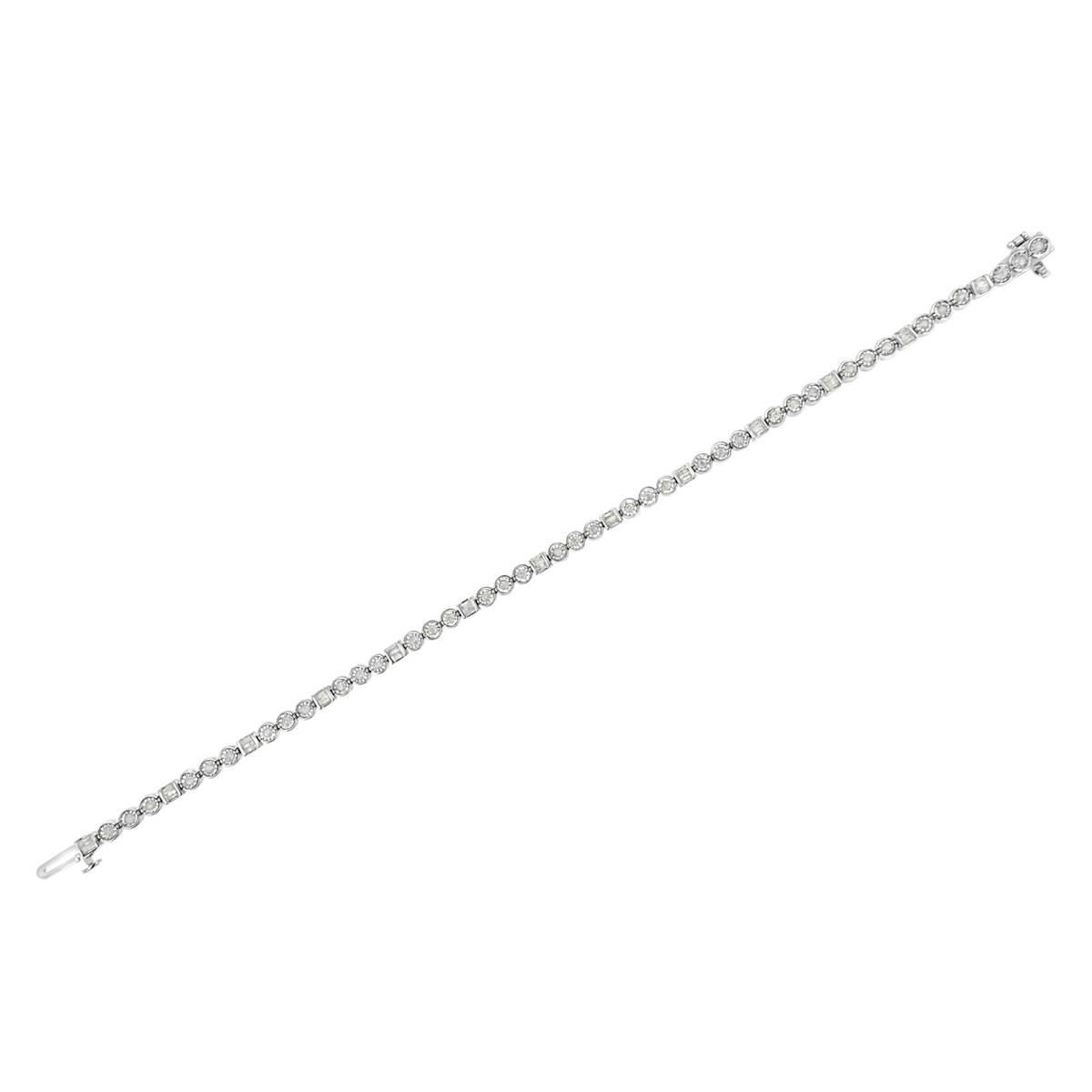 Haus Of Brilliance 1.0ctw. Round Diamond Link Bracelet