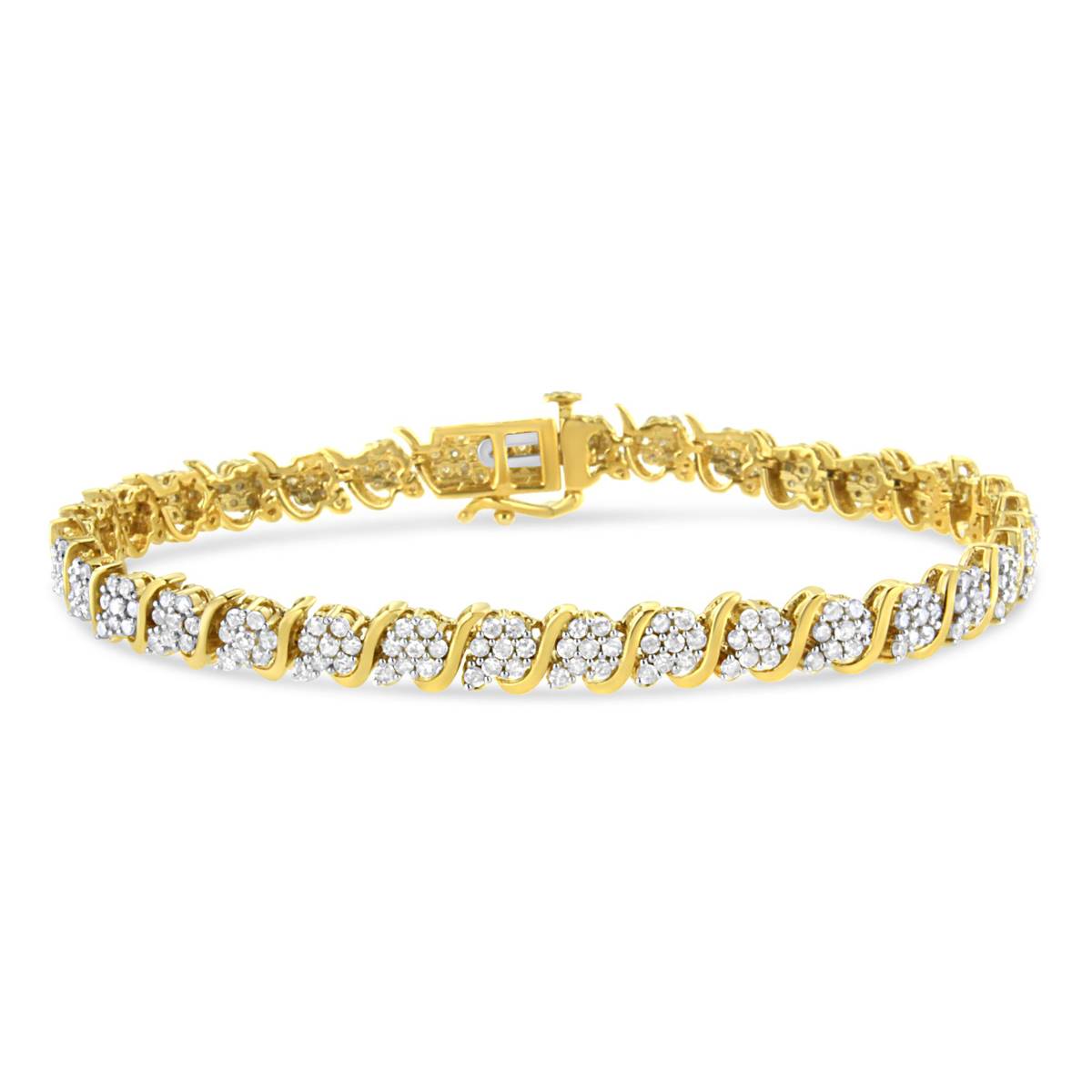 Haus Of Brilliance 3.0ctw. Diamond S Link Tennis Bracelet