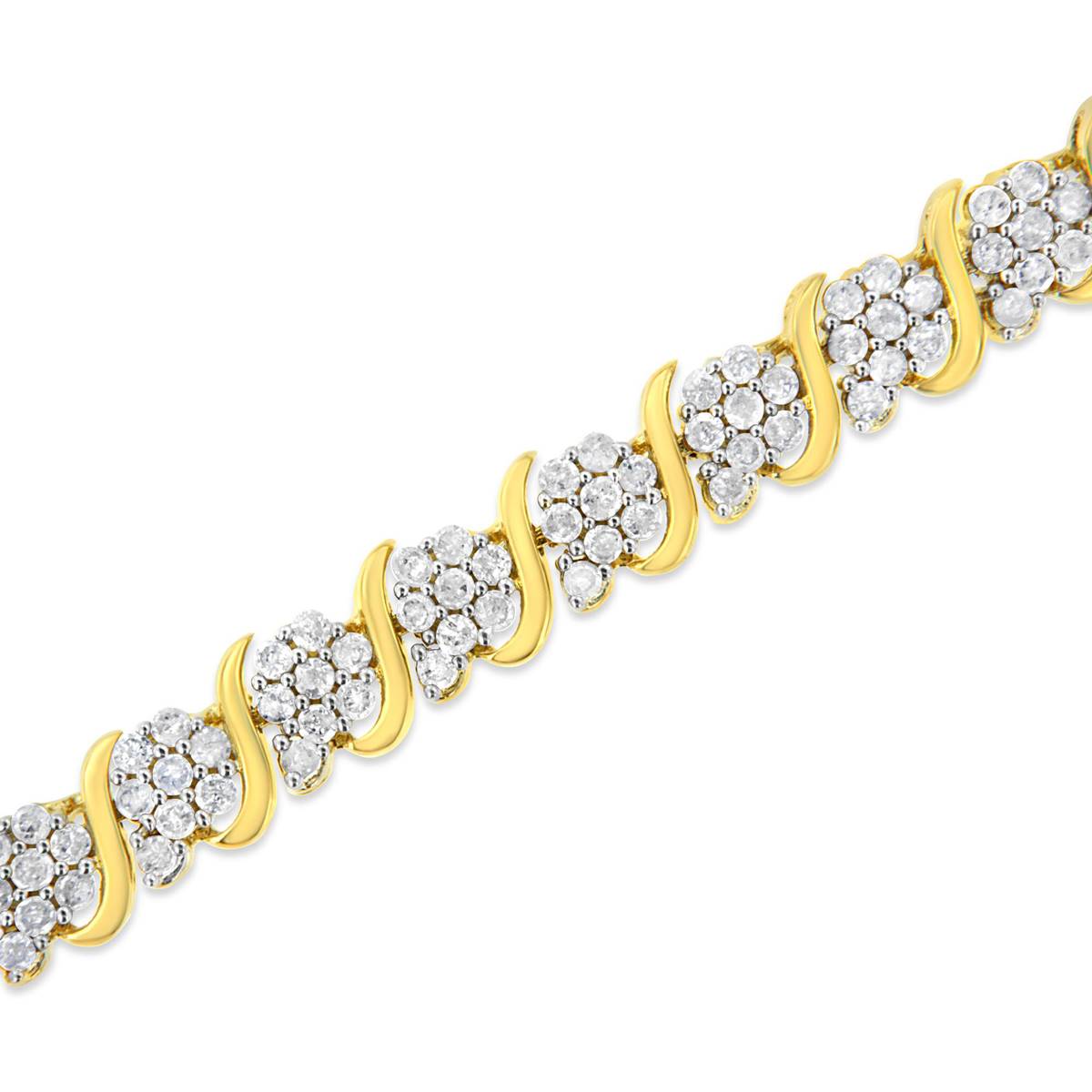 Haus Of Brilliance 3.0ctw. Diamond S Link Tennis Bracelet