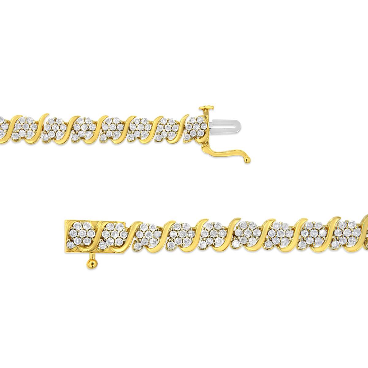 Haus Of Brilliance 3.0ctw. Diamond S Link Tennis Bracelet