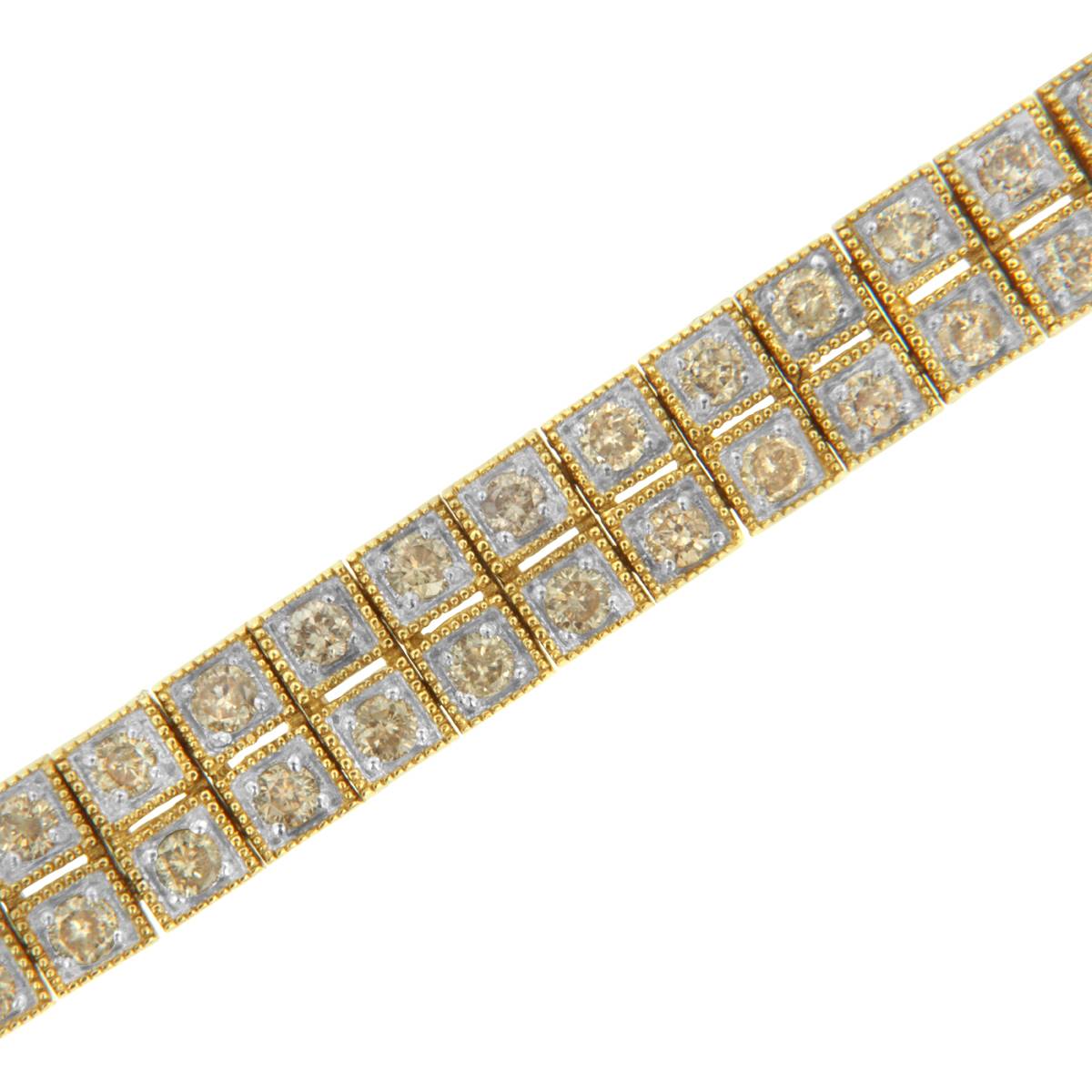 Haus Of Brilliance 10kt. Yellow Gold 3.0ctw. Tennis Bracelet