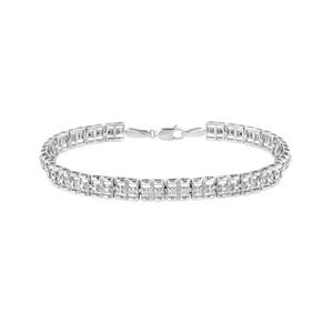 Haus of Brilliance 1/10ctw. Diamond Double-Link Tennis Bracelet