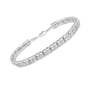 Haus of Brilliance 1/10ctw. Diamond Double-Link Tennis Bracelet alternate view