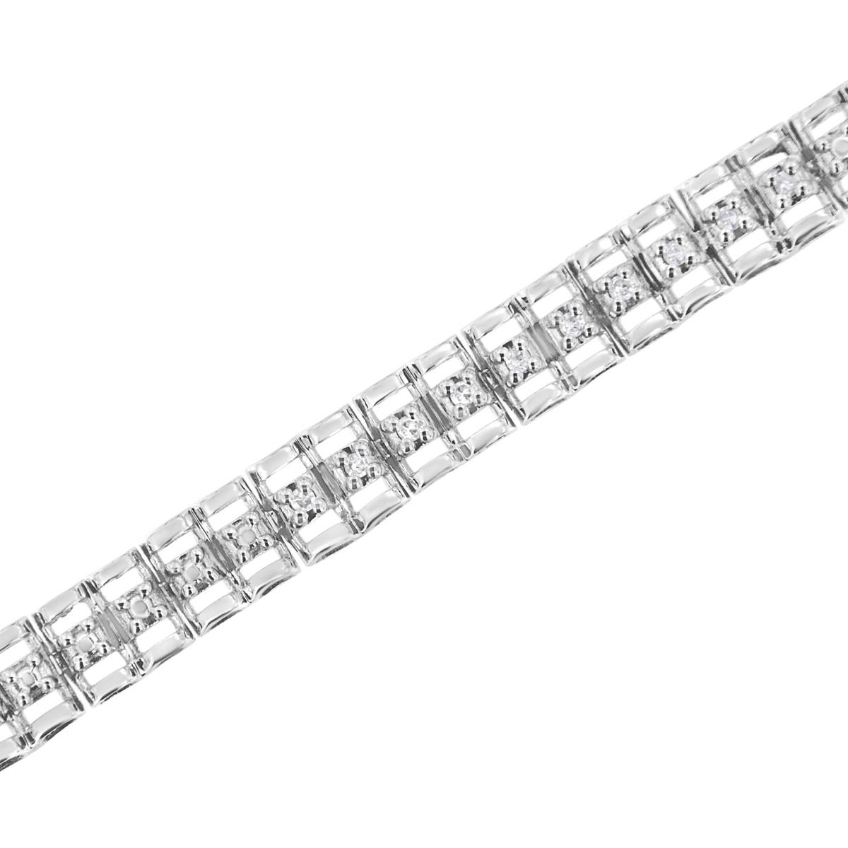 Haus Of Brilliance 1/10ctw. Diamond Double-Link Tennis Bracelet