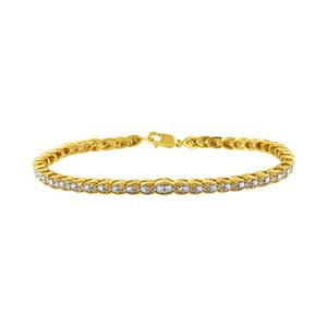 Haus of Brilliance 10kt. Yellow Gold Pear Shape Bracelet
