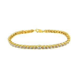 Haus of Brilliance 10kt. Yellow Gold Pear Shape Bracelet alternate view