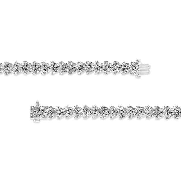 Haus of Brilliance 2.0ctw. Diamond Laurel Wreath Link Bracelet alternate view