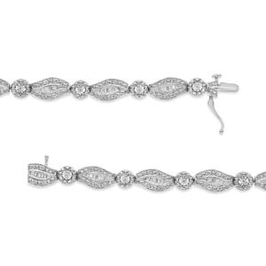 Haus of Brilliance Sterling Silver Double Leaf Bracelet alternate view