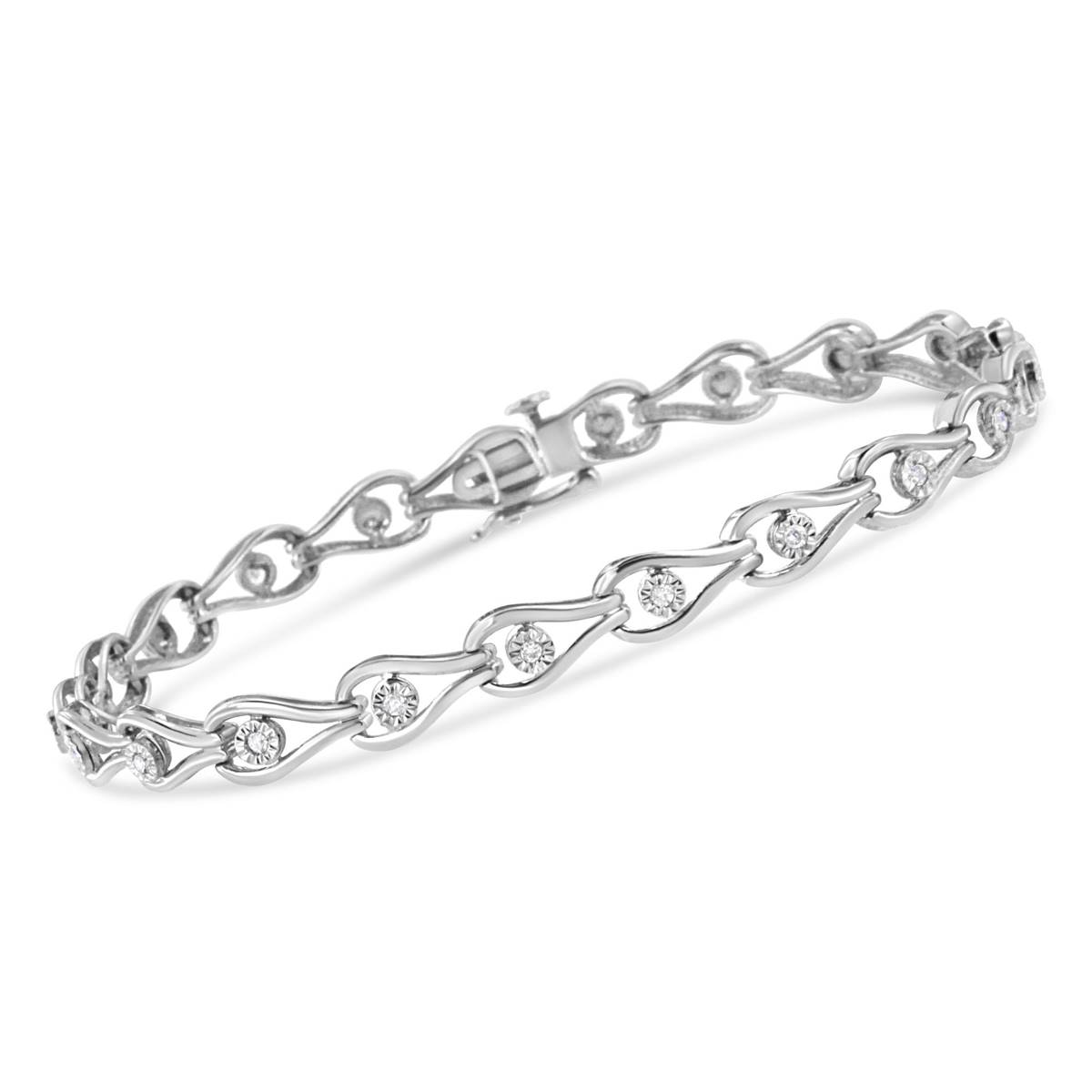 Haus Of Brilliance 1/10ctw. Diamond Link Bracelet